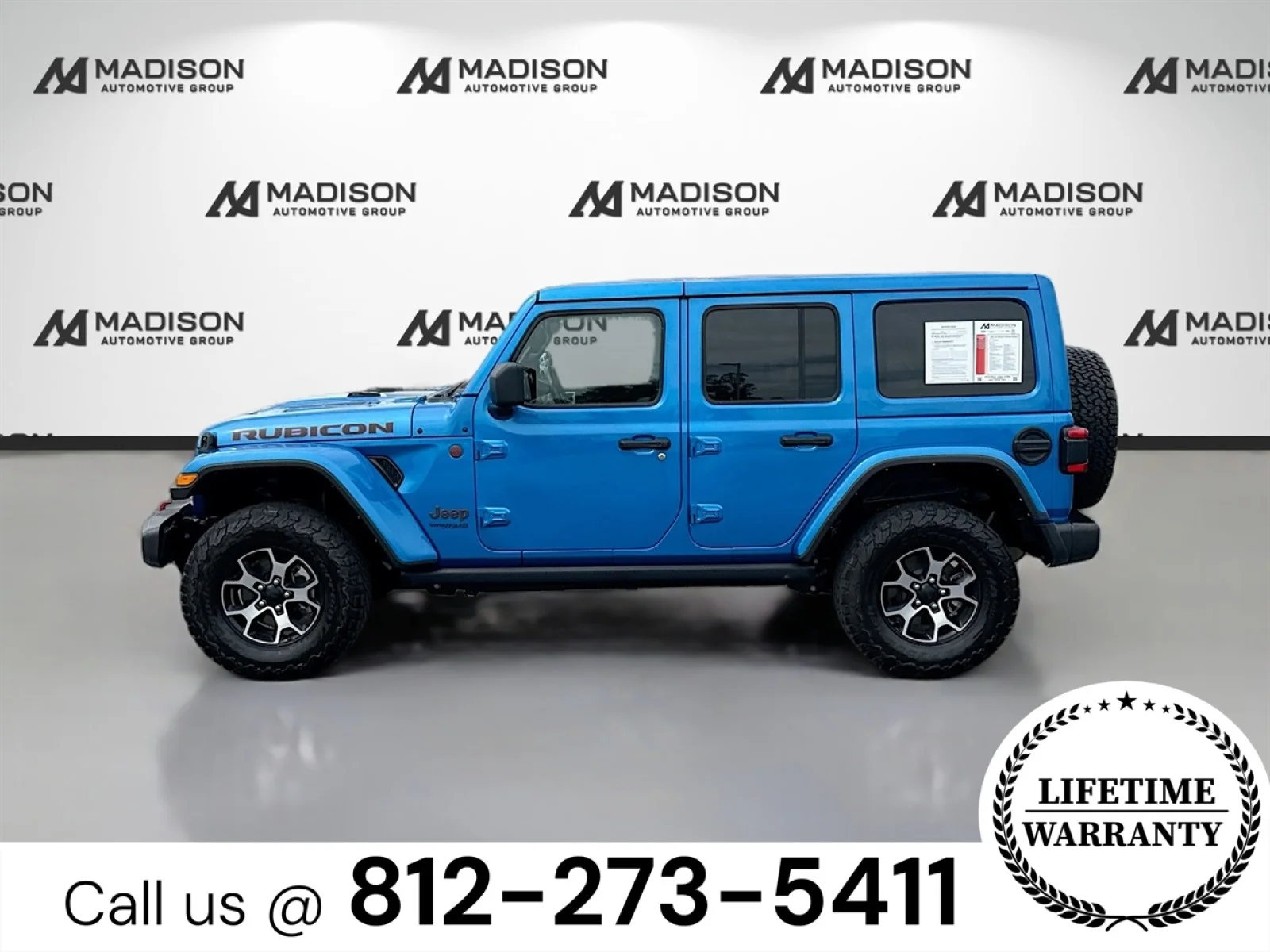 Used 2022 Blue Jeep Unlimited Rubicon image 8