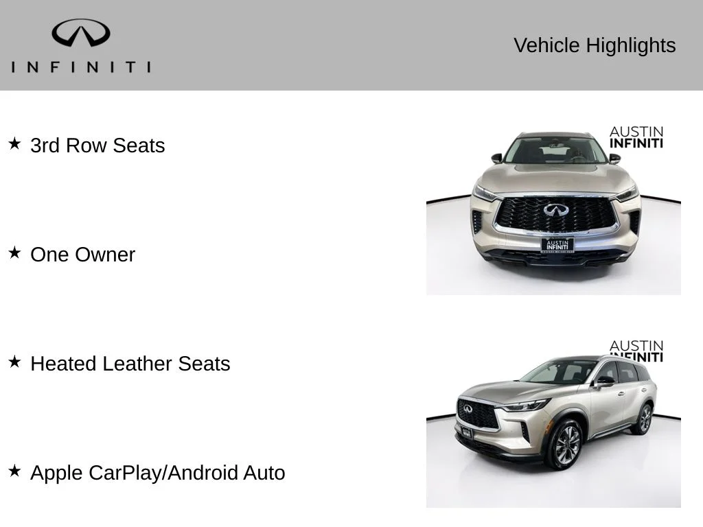 Certified Used 2023 Silver INFINITI LUXE image 3