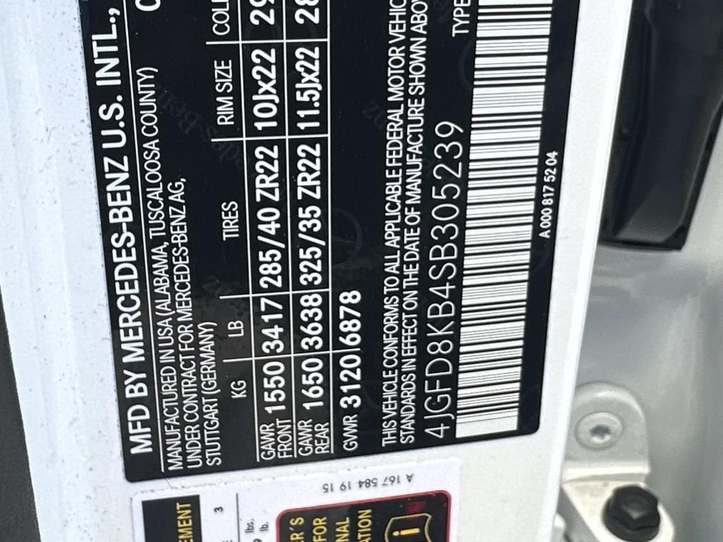 Certified Used 2025 Polar White Mercedes-Benz GLE 63 S AMG® image 34
