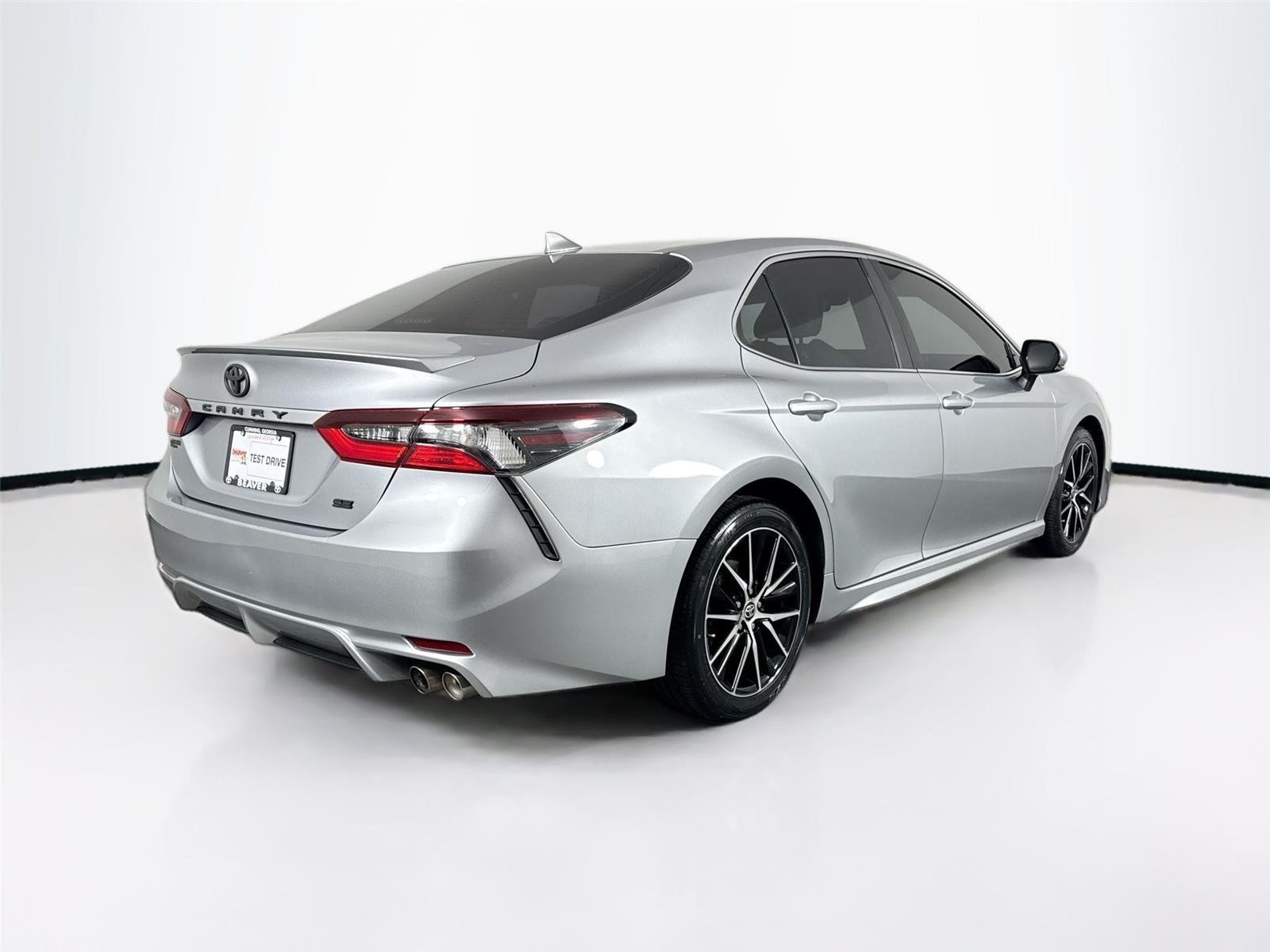 Certified Used 2021 Celestial Silver Metallic Toyota SE image 2