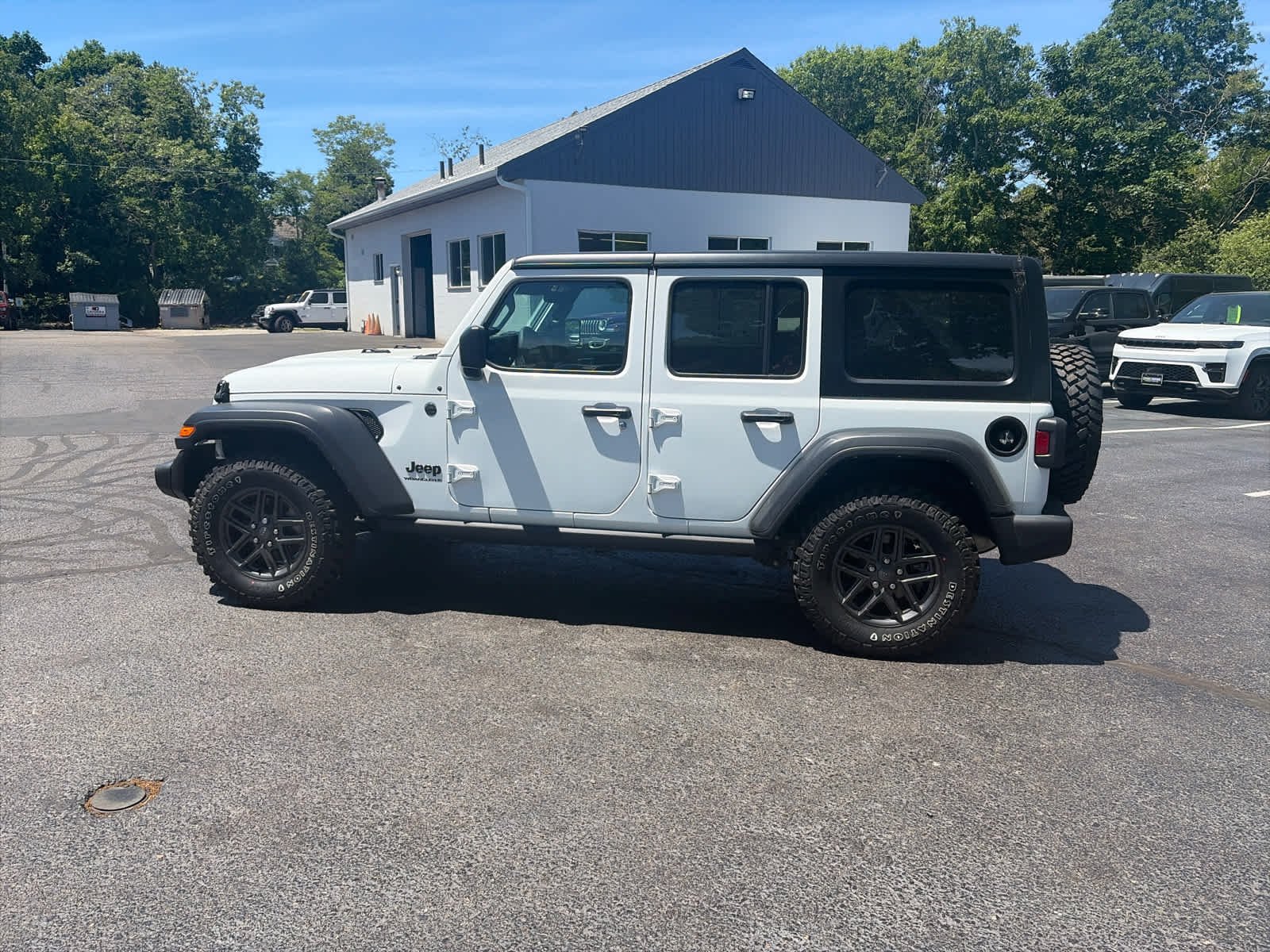 Used 2024 Bright White Clearcoat Jeep Sport S image 4