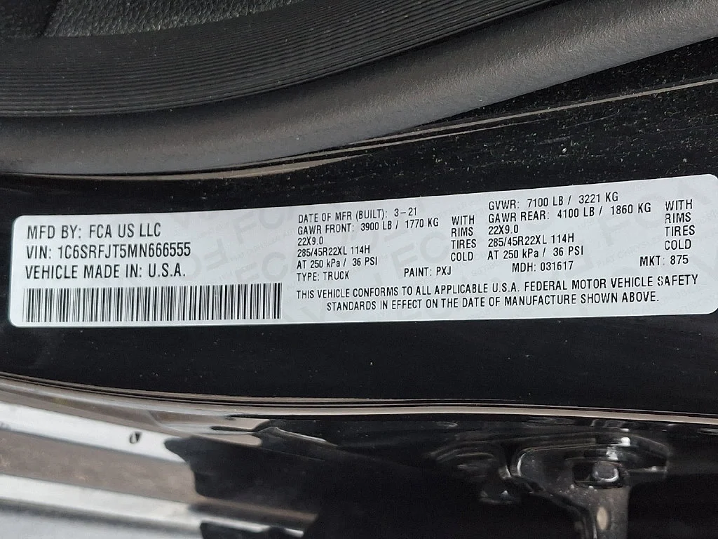 Used 2021 Black Ram Laramie Crew Cab 4x4 5