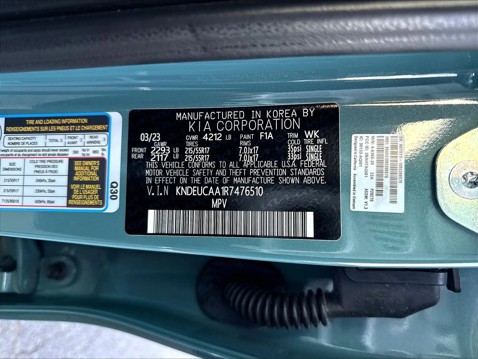 Used 2024 Blue / Black Kia S image 20