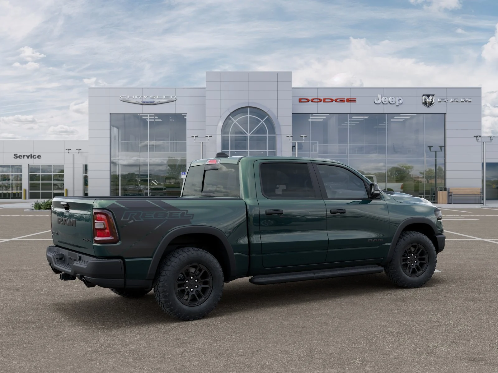 New 2026 Serrano-Green Metallic Exterior Paint RAM Rebel image 36