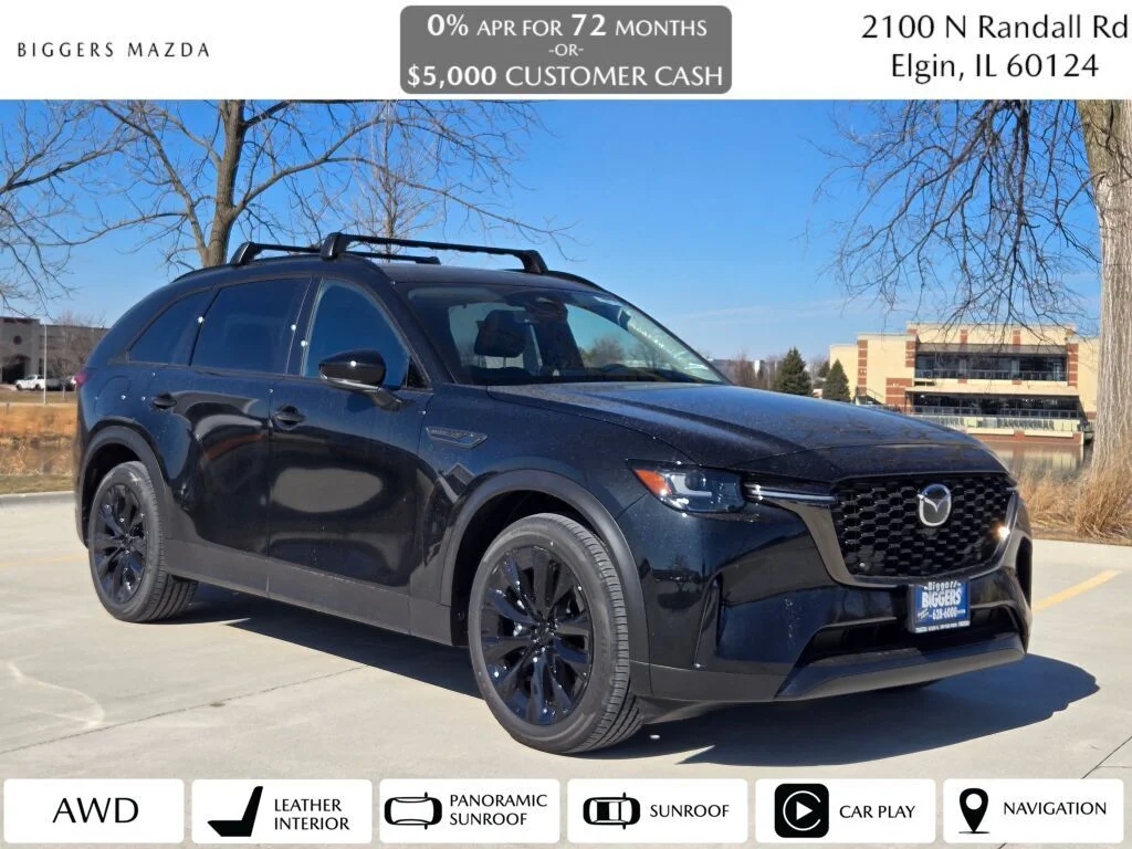 New 2026 Jet Black Mica Mazda Premium Sport AWD image 1