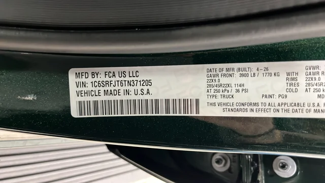 New 2026 Serrano-Green Metallic Exterior Paint RAM Laramie image 28