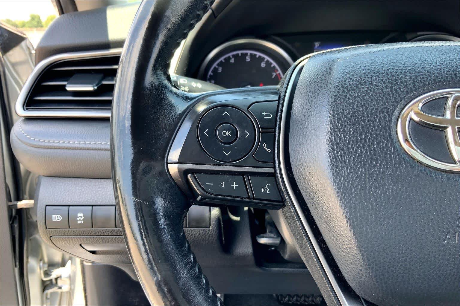 Used 2021 Celestial Silver Metallic Toyota SE image 23