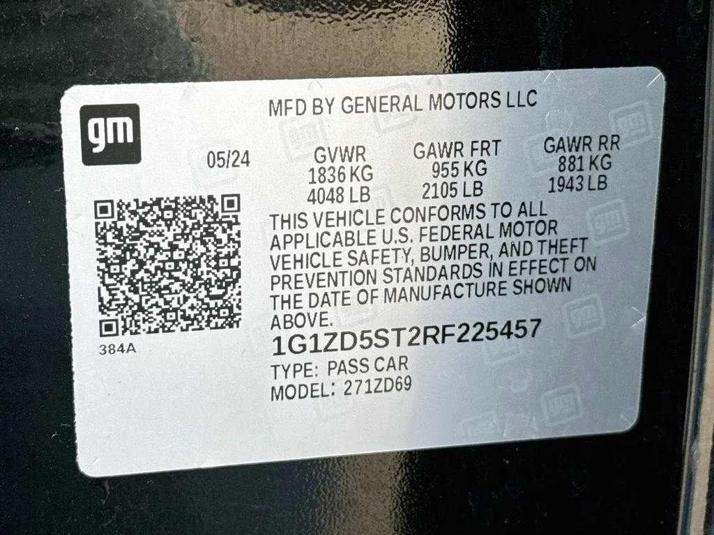 Certified Used 2024 Mosaic Black Metallic Chevrolet LT image 24