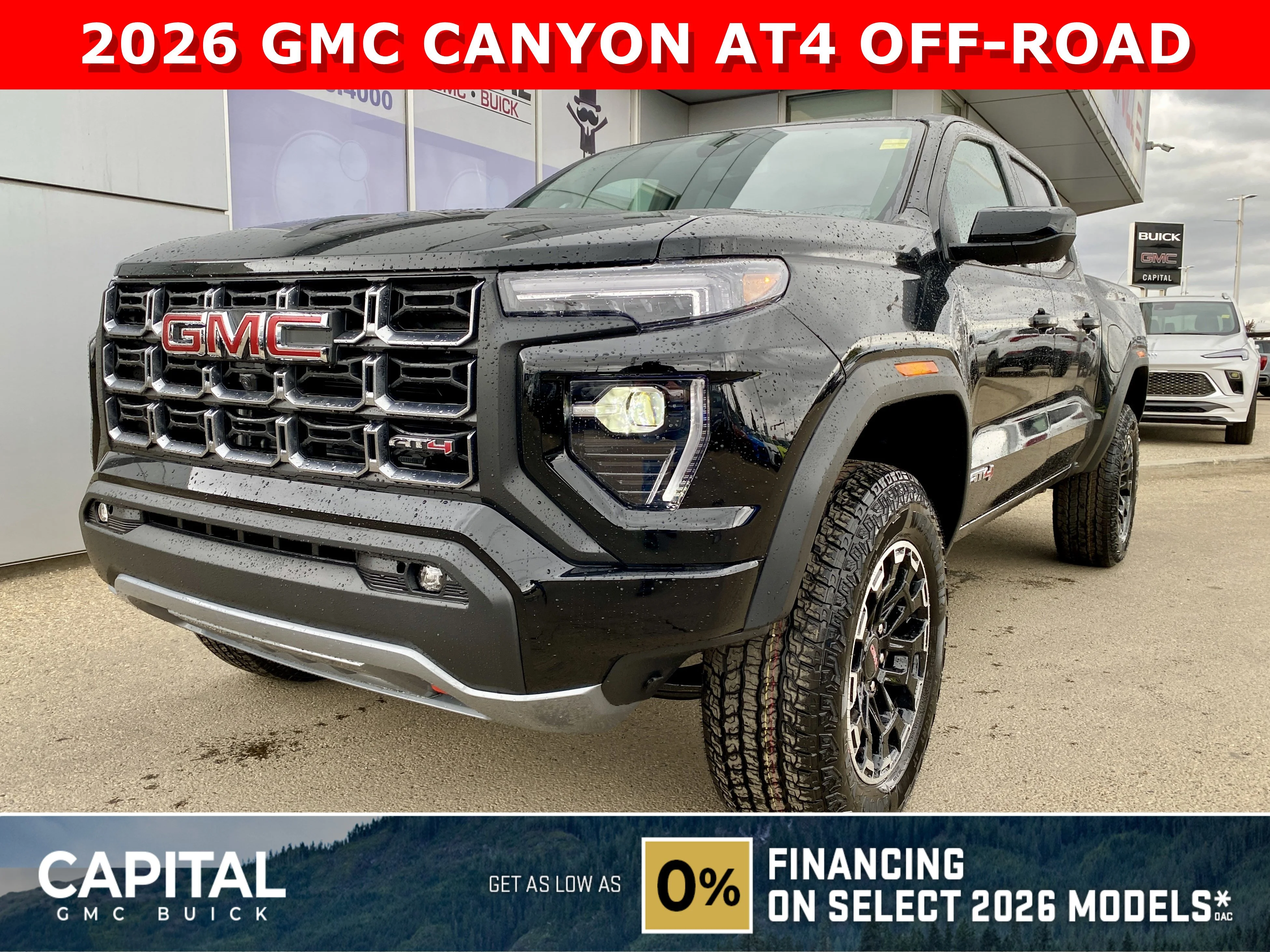 New 2026 ONYX BLACK GMC 4WD AT4 image 1