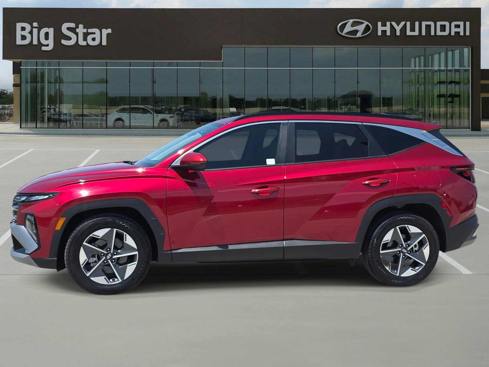 Used 2025 Ultimate Red Hyundai SEL image 2