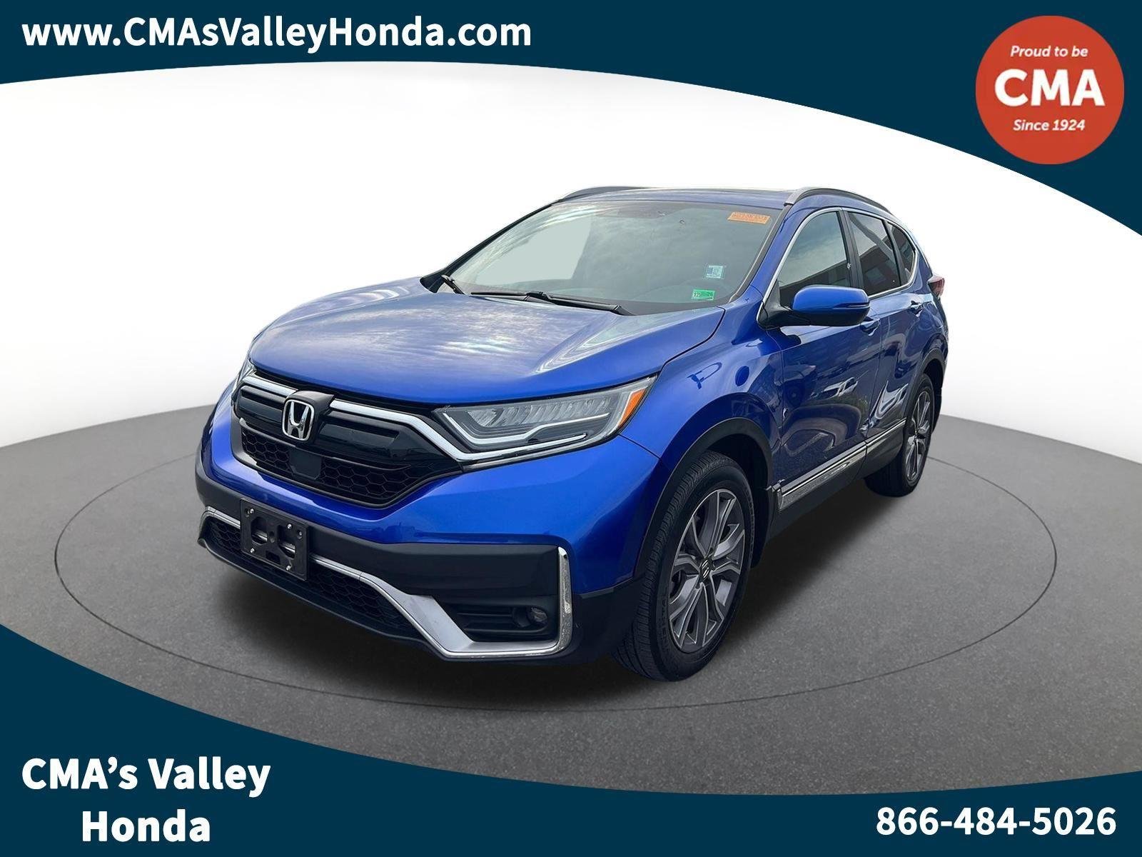 Used 2020 Aegean Blue Metallic Honda Touring image 1