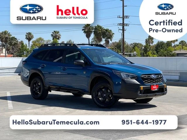 Certified Used 2023 Blue Subaru Wilderness image 1