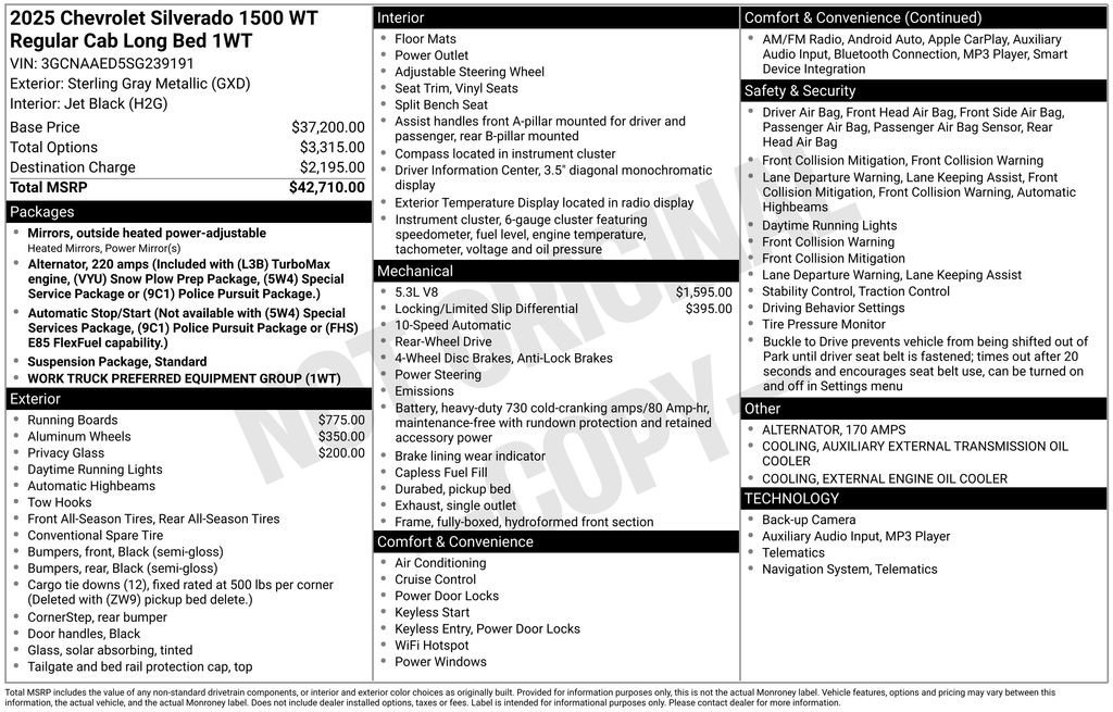2025 Chevrolet Silverado 1500 Work Truck - Photo 23