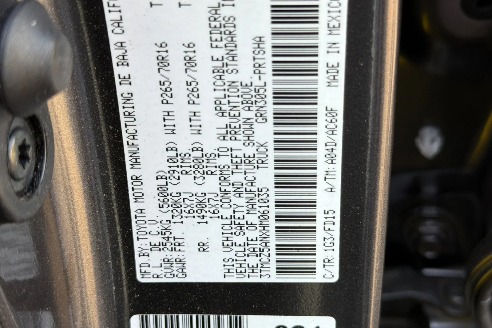Used 2017 Gray Toyota TRD Off-Road image 28
