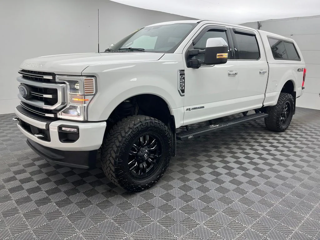 Used 2022 White Ford Platinum Lifted Truck image 11