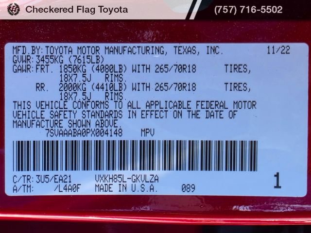 Used 2023 Supersonic Red Toyota Limited image 24