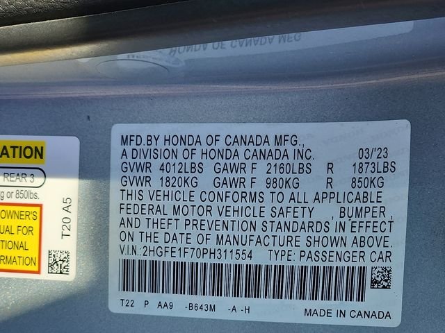2023 Honda Civic EX - Photo 28
