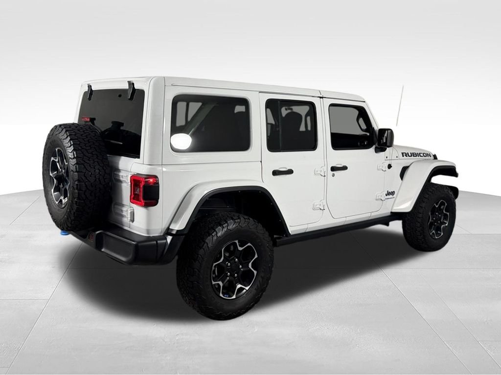 Used 2023 Bright White Clearcoat Jeep Rubicon 4xe image 5