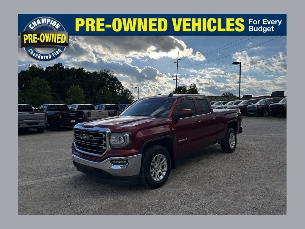 Used 2019 RED QUARTZ TINTCOAT GMC SLE image 1