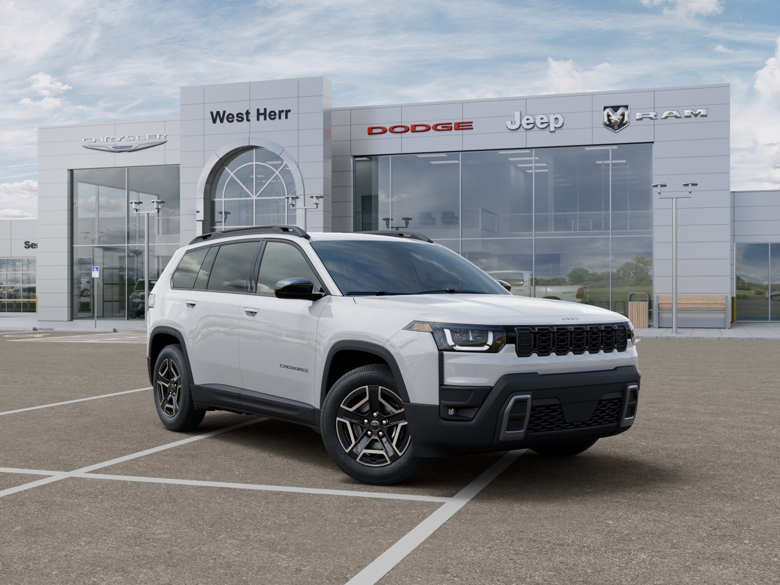 New 2026 Bright White Clear-Coat Exterior Paint Jeep Laredo image 55