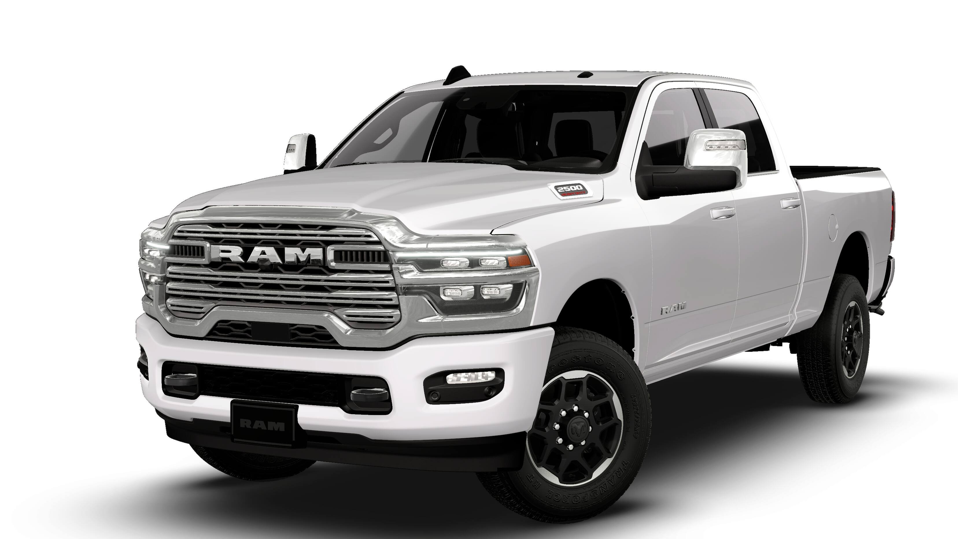 New 2026 Bright White Clear-Coat Exterior Paint RAM Laramie image 27
