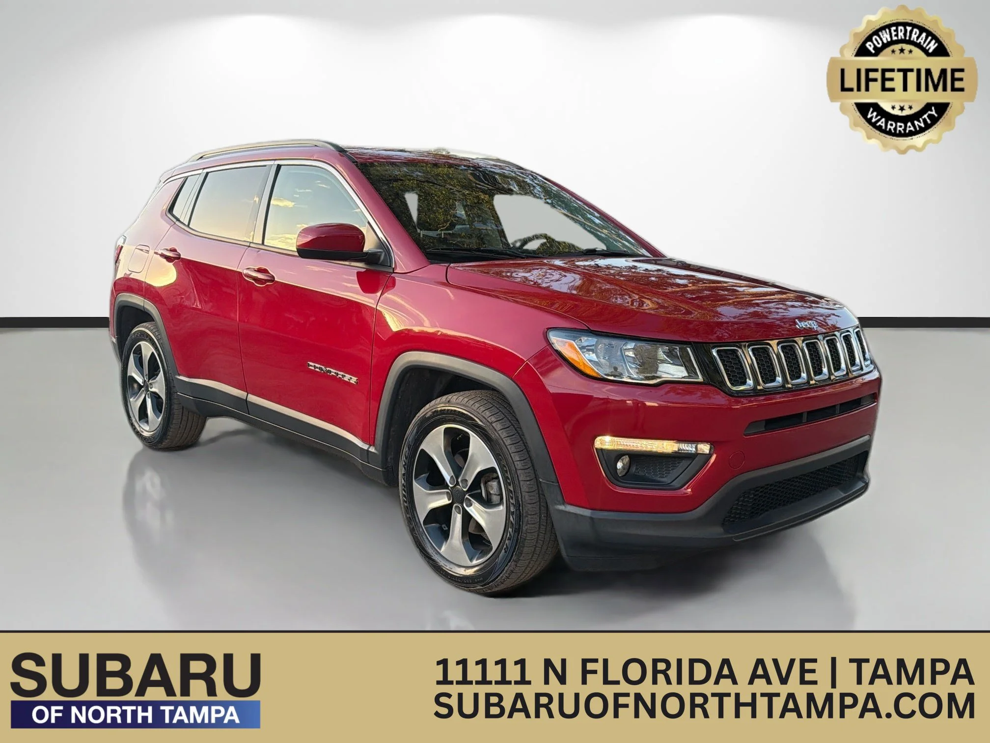 Used 2018 Redline Pearlcoat Jeep Latitude image 1