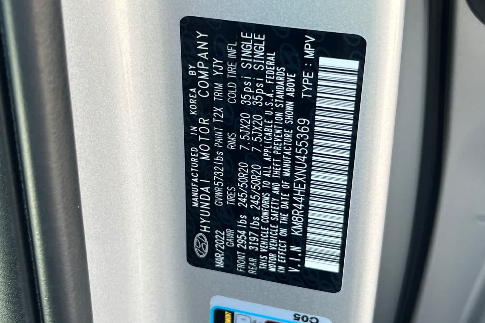 Used 2022 Typhoon Silver Hyundai SEL image 36