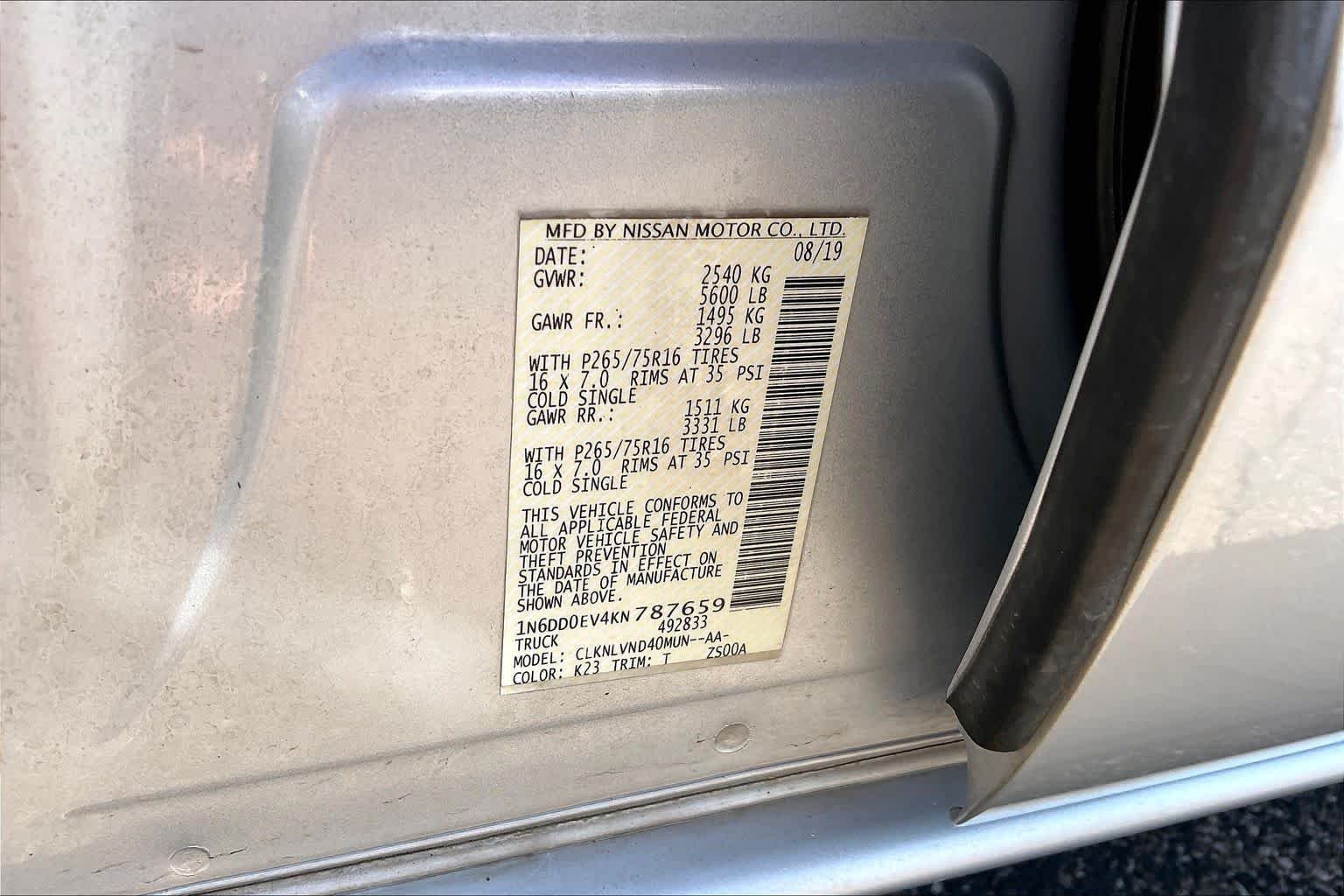 Used 2019 Brilliant Silver Metallic Nissan PRO-4X image 34