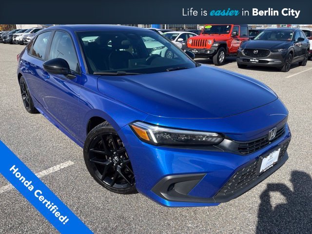 Used 2023 Aegean Blue Metallic Honda Sport image 1