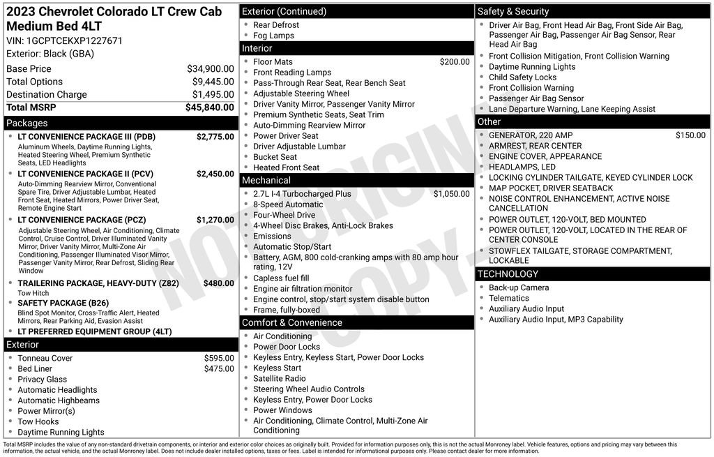 2023 Chevrolet Colorado 4WD LT Crew Cab Short Box's photo