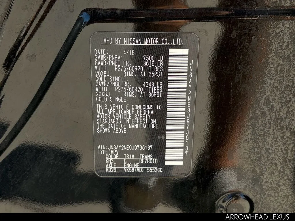 Used 2018 Black Nissan Platinum image 36