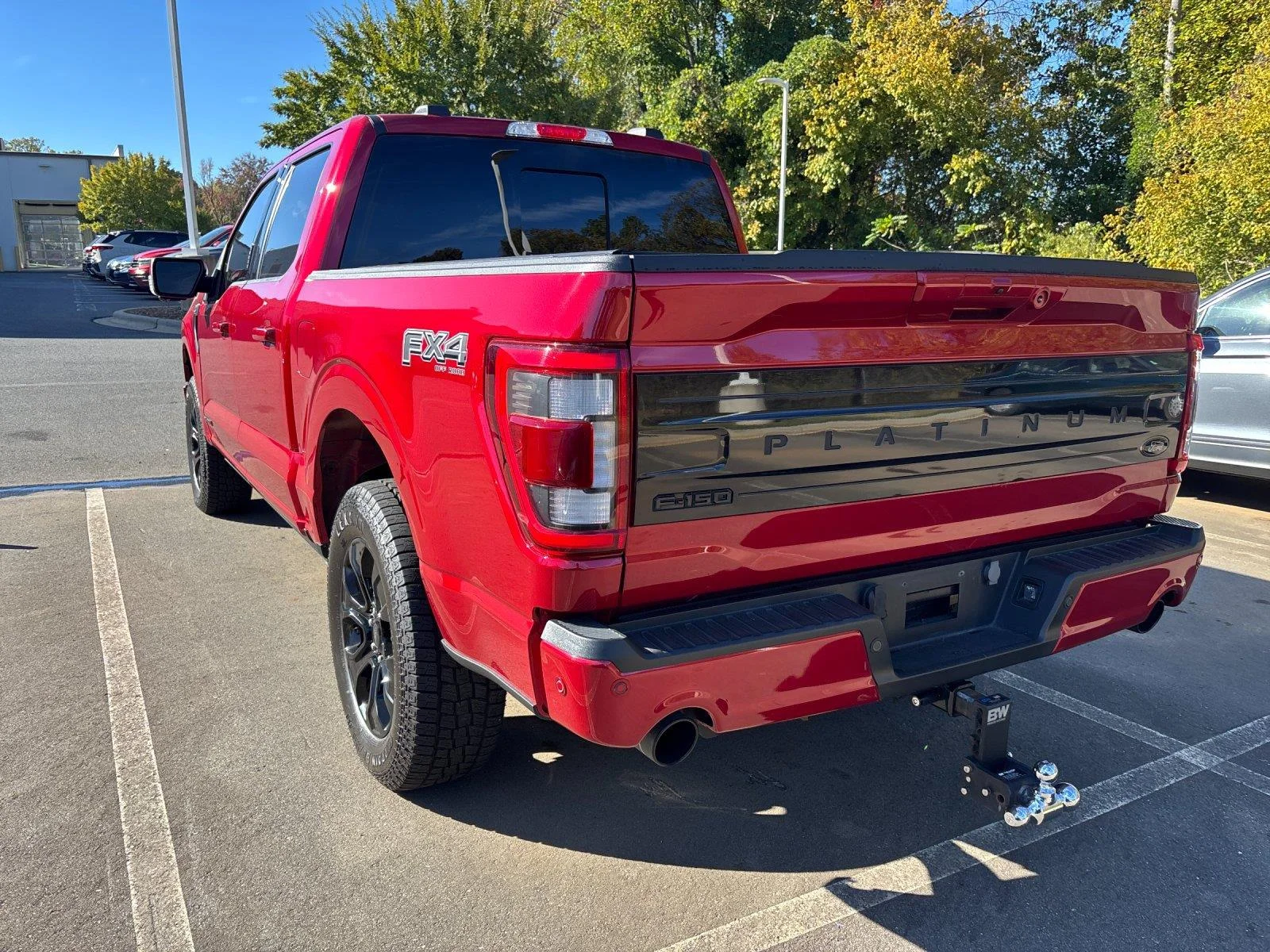 Used 2023 Rapid Red Metallic Tinted Clearcoat Ford Platinum image 3