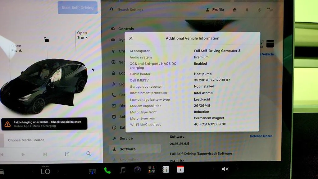 Used 2021 Solid Black Tesla Performance AWD w/ White & Black Premium Interior image 15