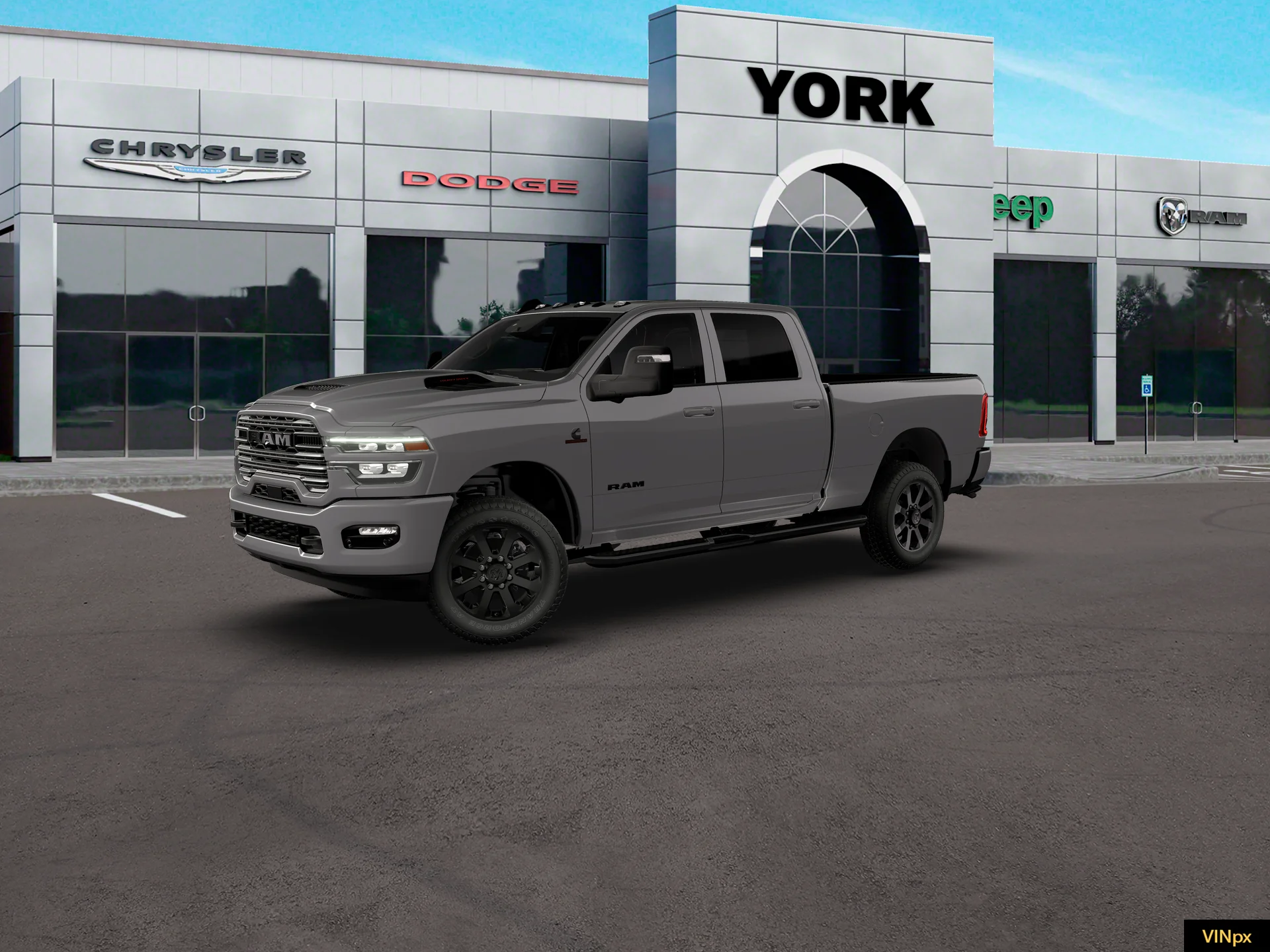 New 2026 Granite Crystal Metallic Clear-Coat Exterior Paint RAM LARAMIE image 14