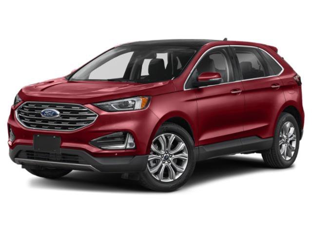 Used 2021 Rapid Red Metallic Tinted Clearcoat Ford Titanium image 1