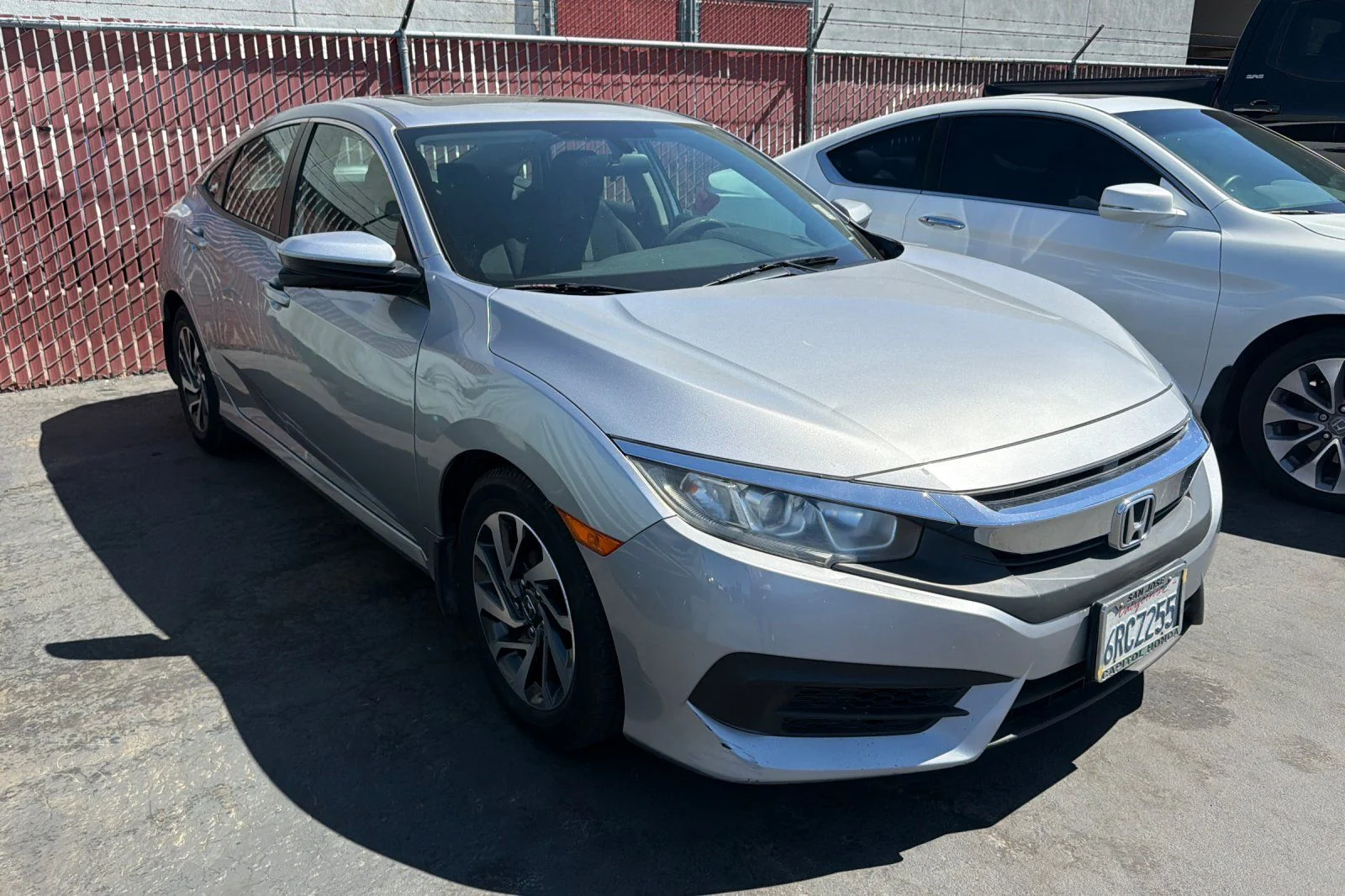 Used 2016 Honda Civic EX with VIN 2HGFC2F7XGH571696 for sale in Gilroy, CA