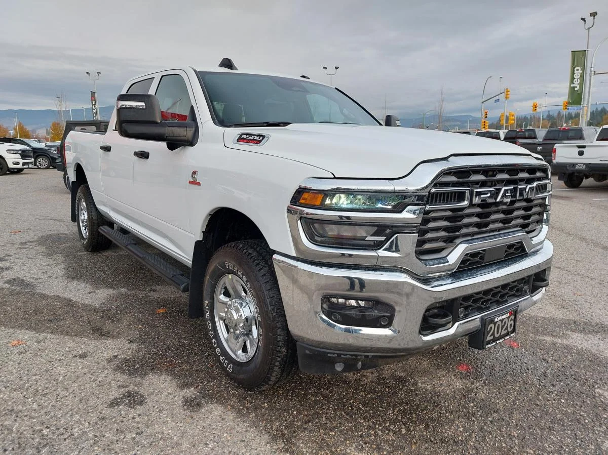 New 2026 White RAM Tradesman 4x4 Crew Cab 6