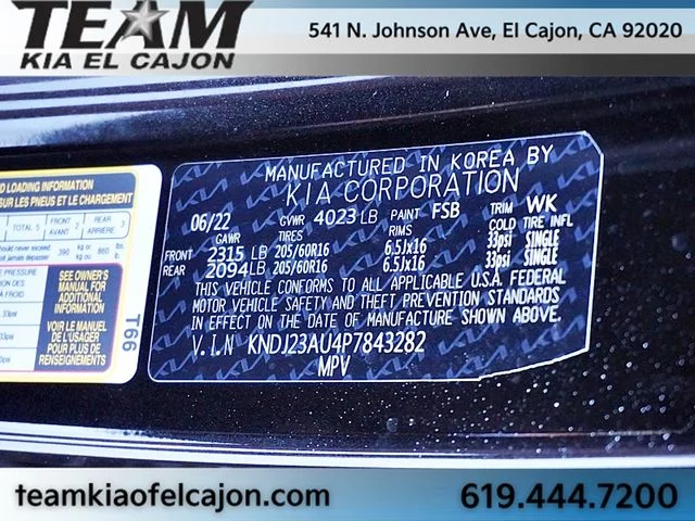 Used 2023 Black Kia S image 32
