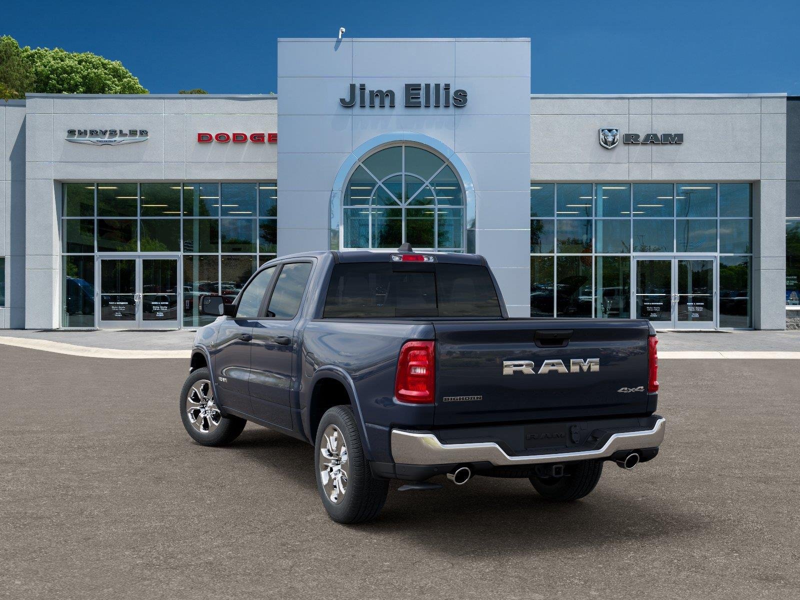 New 2026 Forged Blue Metallic Exterior Paint RAM Big Horn image 3