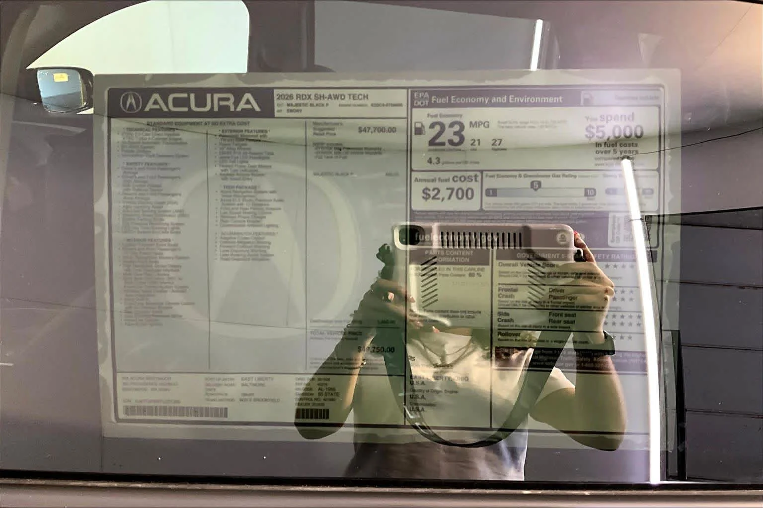 New 2026 Majestic Black Pearl Acura With Technology Package image 19