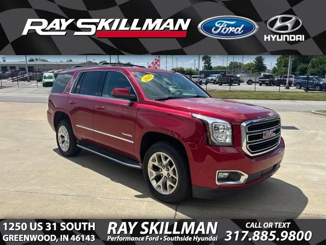 Used 2015 Crystal Red Tintcoat GMC SLT image 1