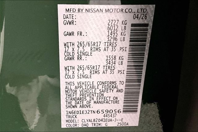 New 2026 Tactical Green Metallic Nissan SV image 40