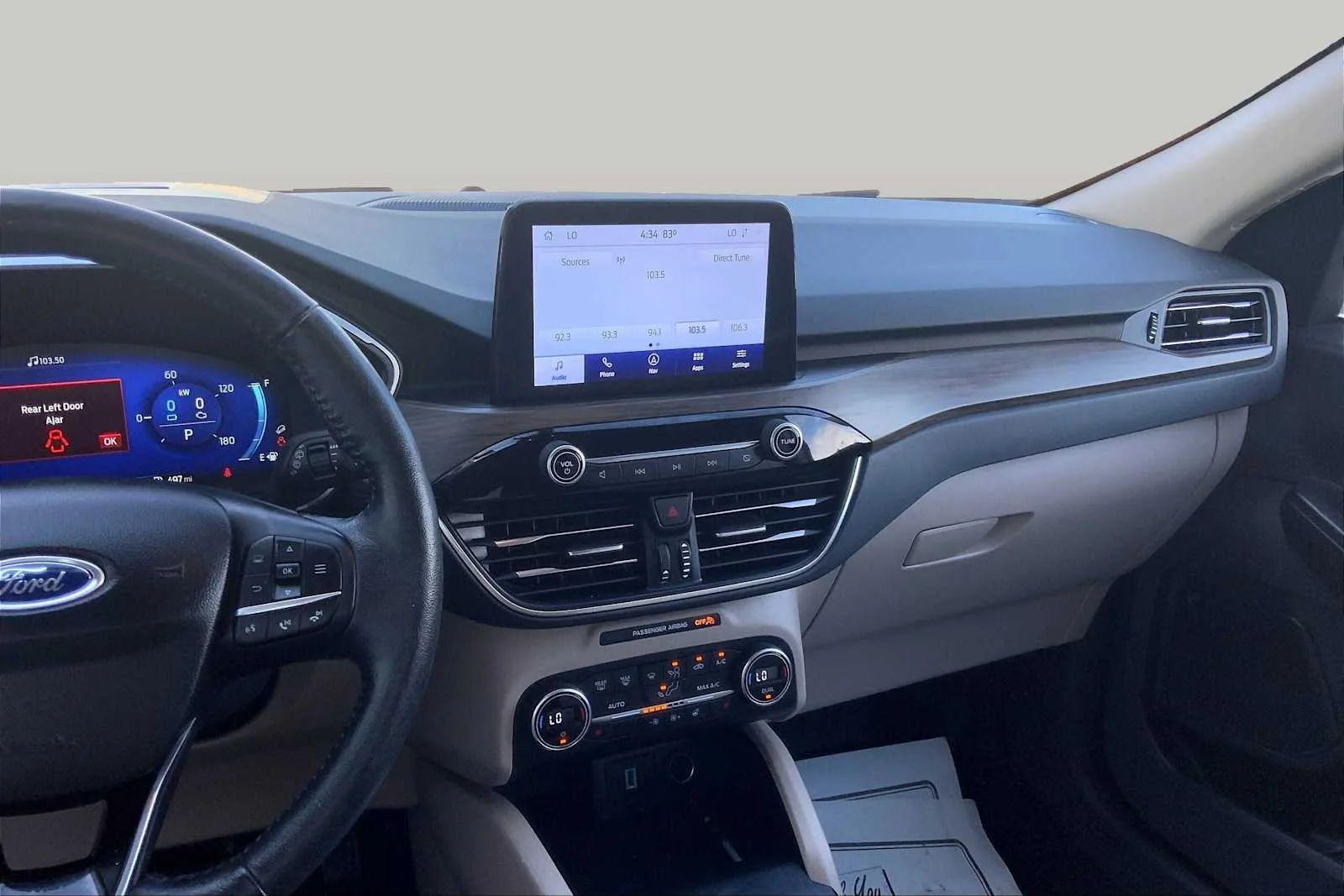 Used 2020 Star White Metallic Tri-Coat Ford Titanium Hybrid image 7