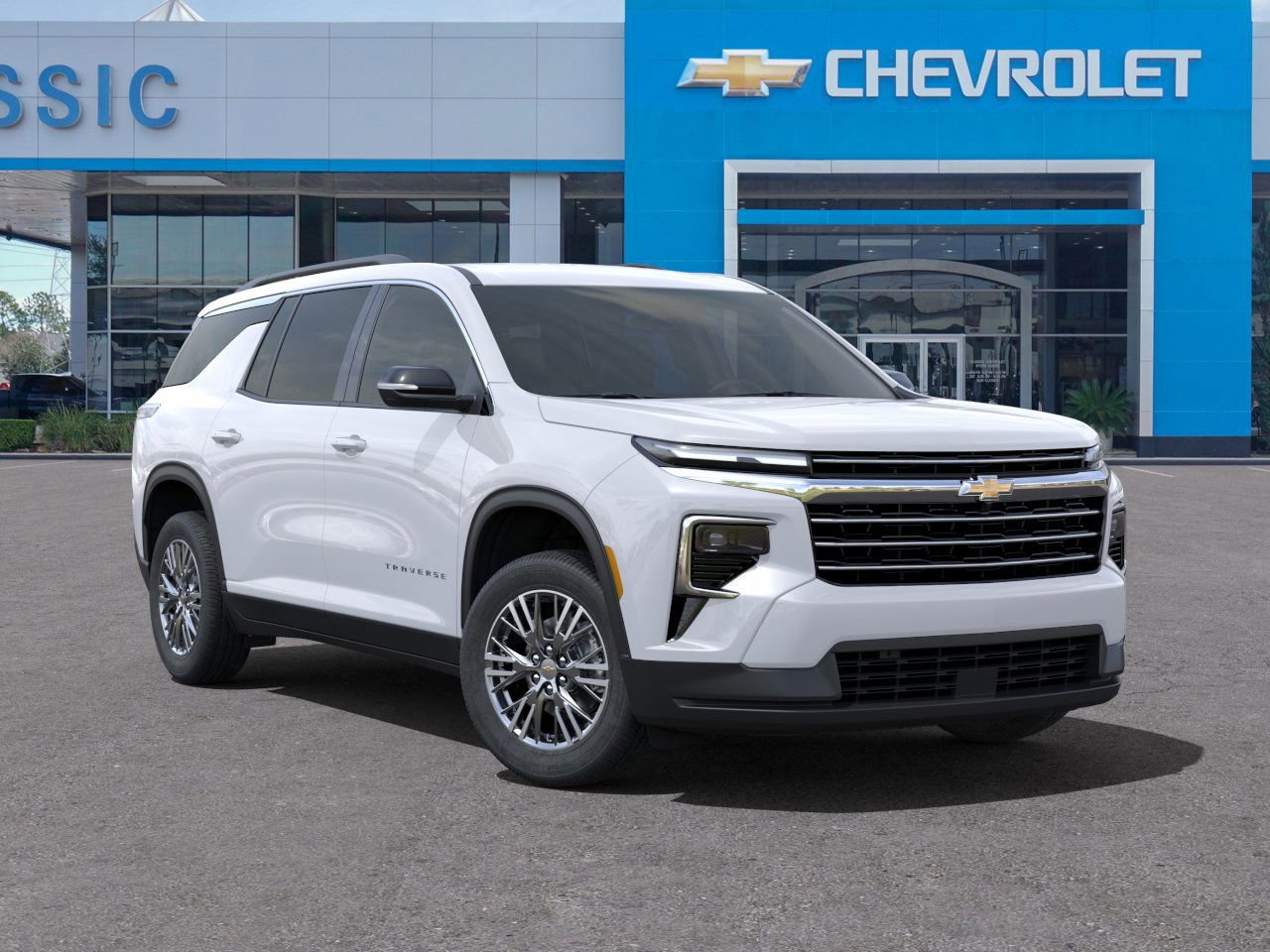 2025 Chevrolet Traverse LT White at Classic Elite Chevrolet Hwy 6