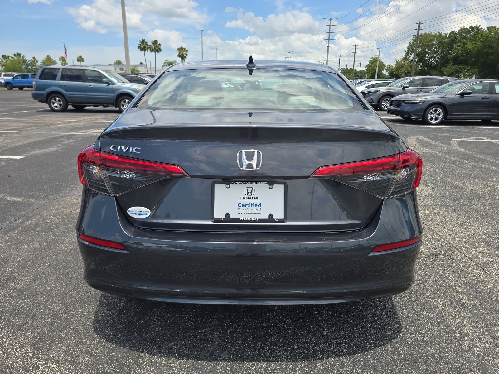 Certified Used 2024 Meteorite Gray Metallic Honda EX image 5