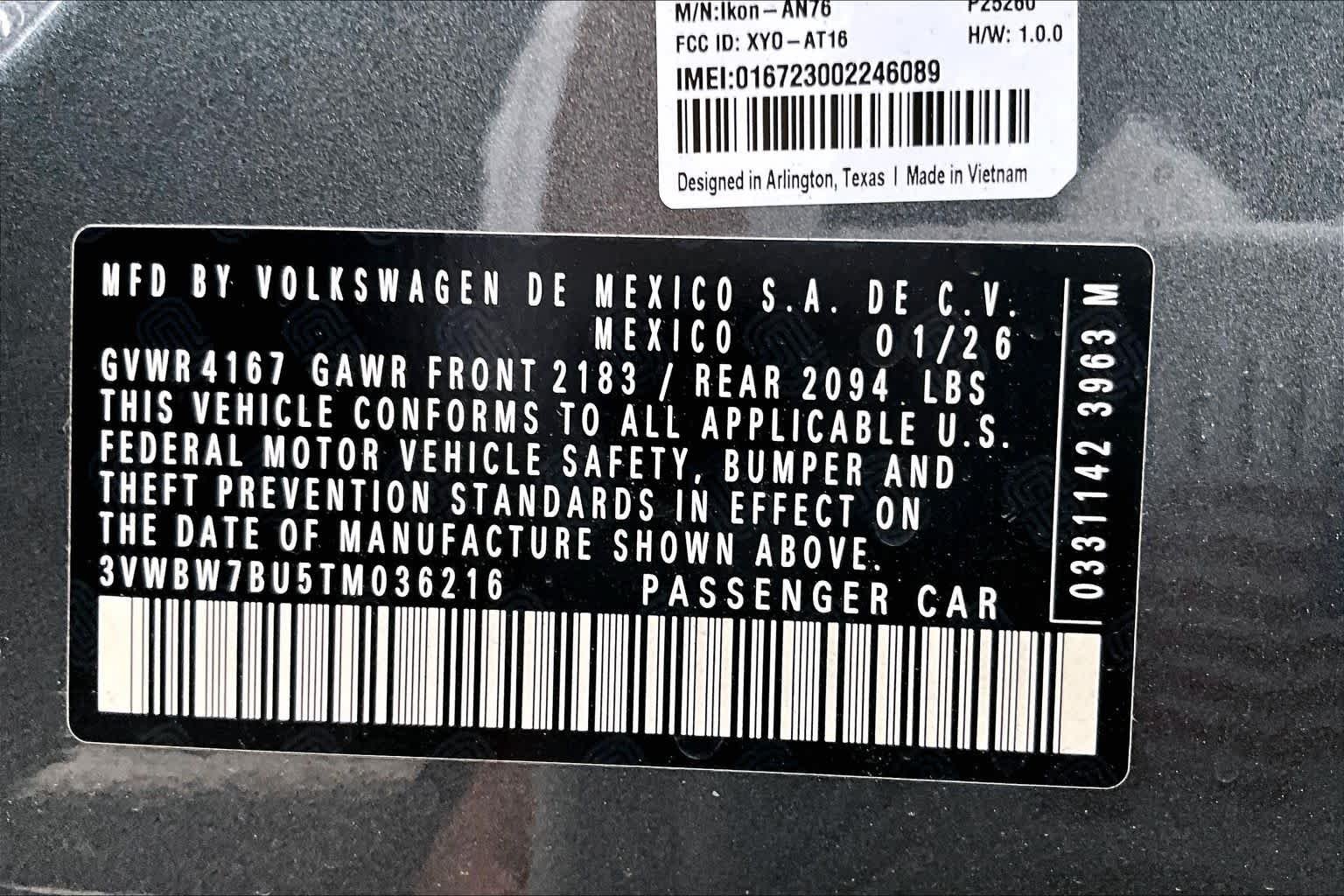 New 2026 Platinum Gray Metallic Volkswagen 1.5T Sport image 18