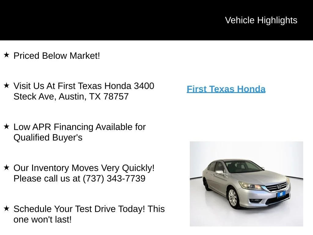 Used 2014 Silver Honda EX-L image 9
