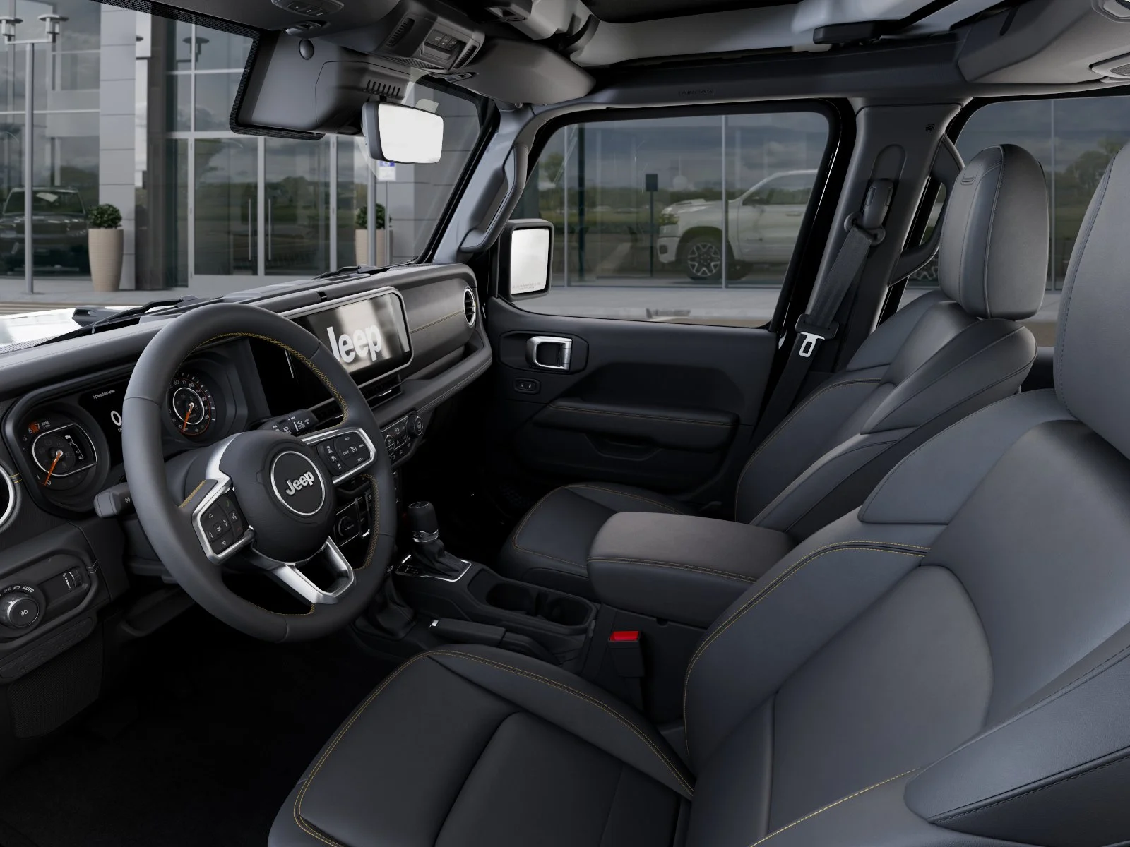 New 2026 Black Clear-Coat Exterior Paint Jeep Sahara 4-Door image 48