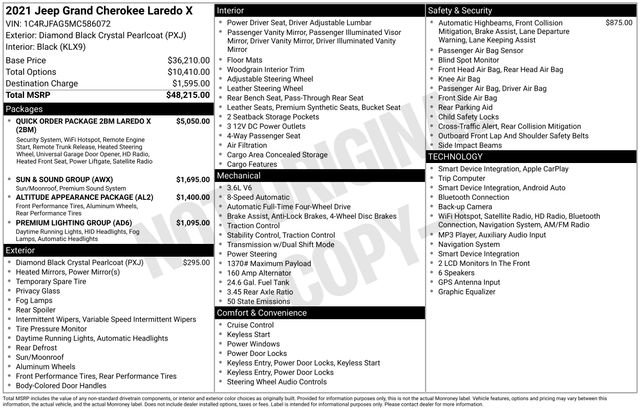 Used 2021 Black Jeep Laredo X image 22