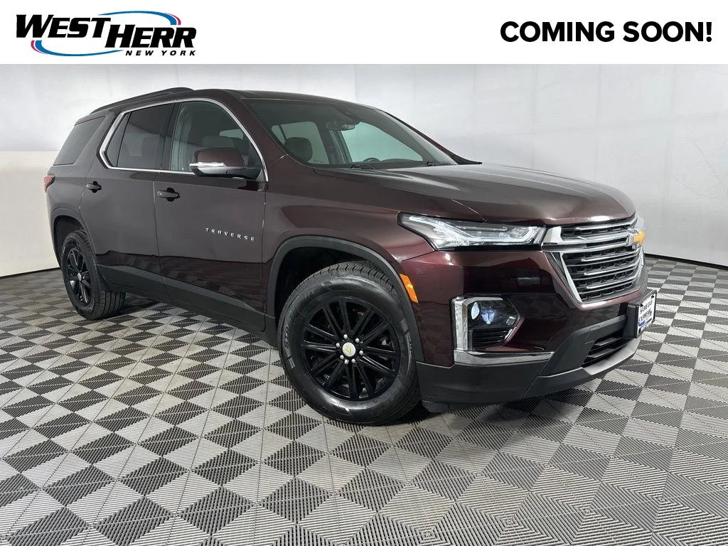 Used 2023 Black Cherry Metallic Chevrolet LT image 1